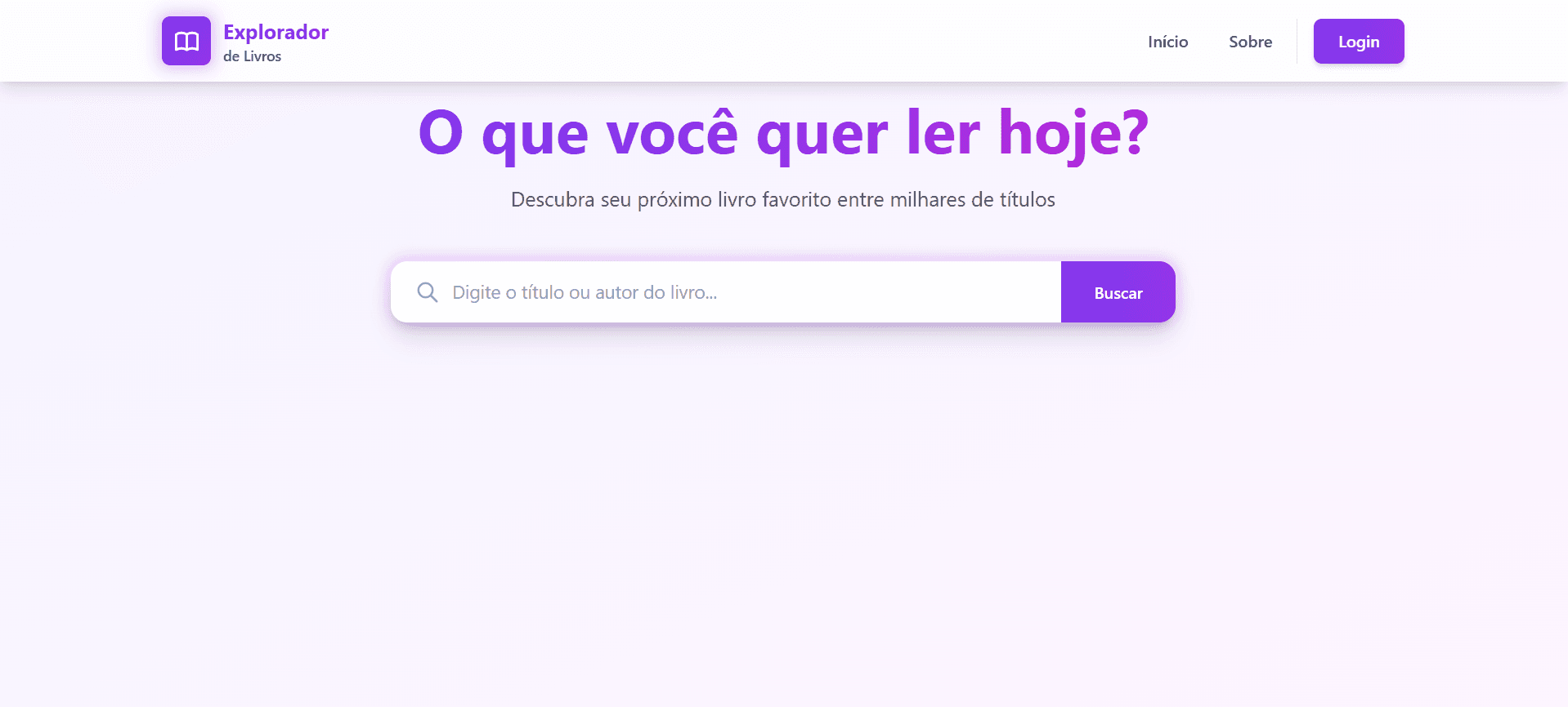 Explorador de Livros Angular